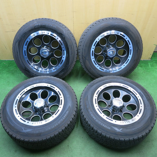 バリ溝！9.5分★iON ALLOY 265/60R18 スタッドレス ダンロップ ウインターマックス SJ8 社外 アルミ 18インチ PCD139.7/6H★6052805HAス