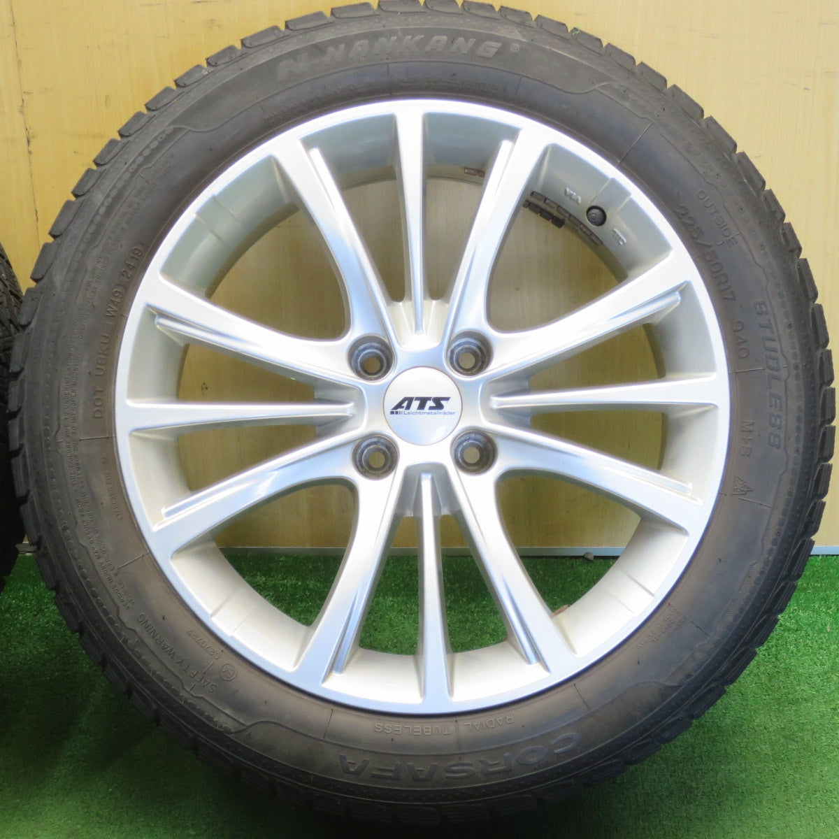 バリ溝！キレイ！8.5分★プジョー 等 ATS 225/50R17 スタッドレス ナンカン CORSAFA 17インチ PCD108/4H★6051010NJス