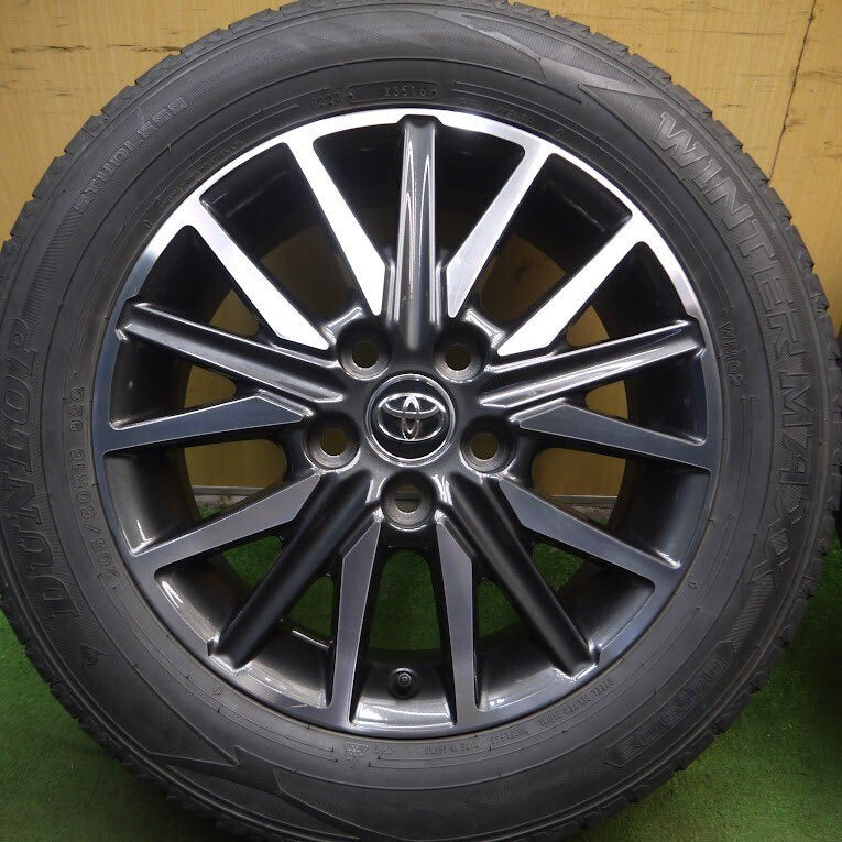 4本価格★トヨタ 80系 ヴォクシー 純正 205/60R16 スタッドレス ダンロップ ウインターマックス WM02 PCD114.3/5H★4012202Hス