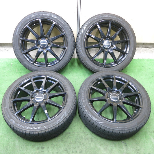 バリ溝！22年！8.5分★ベンツ 等 BIASSO BI-01 215/45R17 スタッドレス ブリヂストン ブリザック VRX3 ビアッソ 17インチ PCD112/5H★5091301ナス