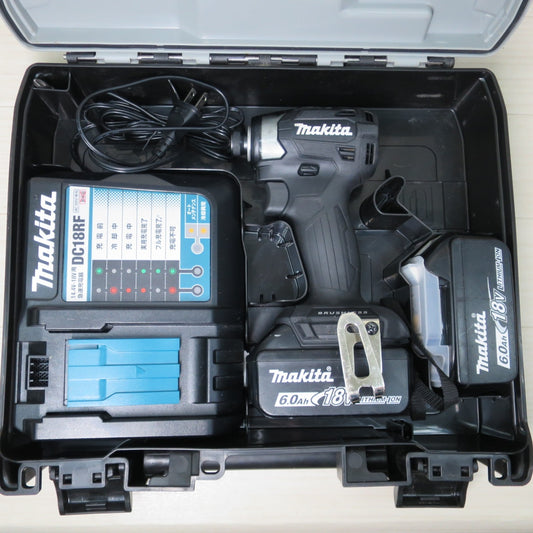 [送料無料] 美品！バッテリー2個☆マキタ 充電式 インパクトドライバ TD173DRGXB 電動 工具 充電器 DC18RF☆
