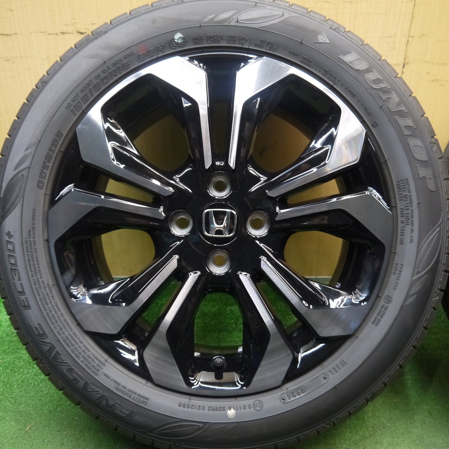 新車外し！24年★ホンダ フィット クロスター 純正 185/60R16 ダンロップ エナセーブ EC300+ 16インチ PCD100/4H★5093002Hノ