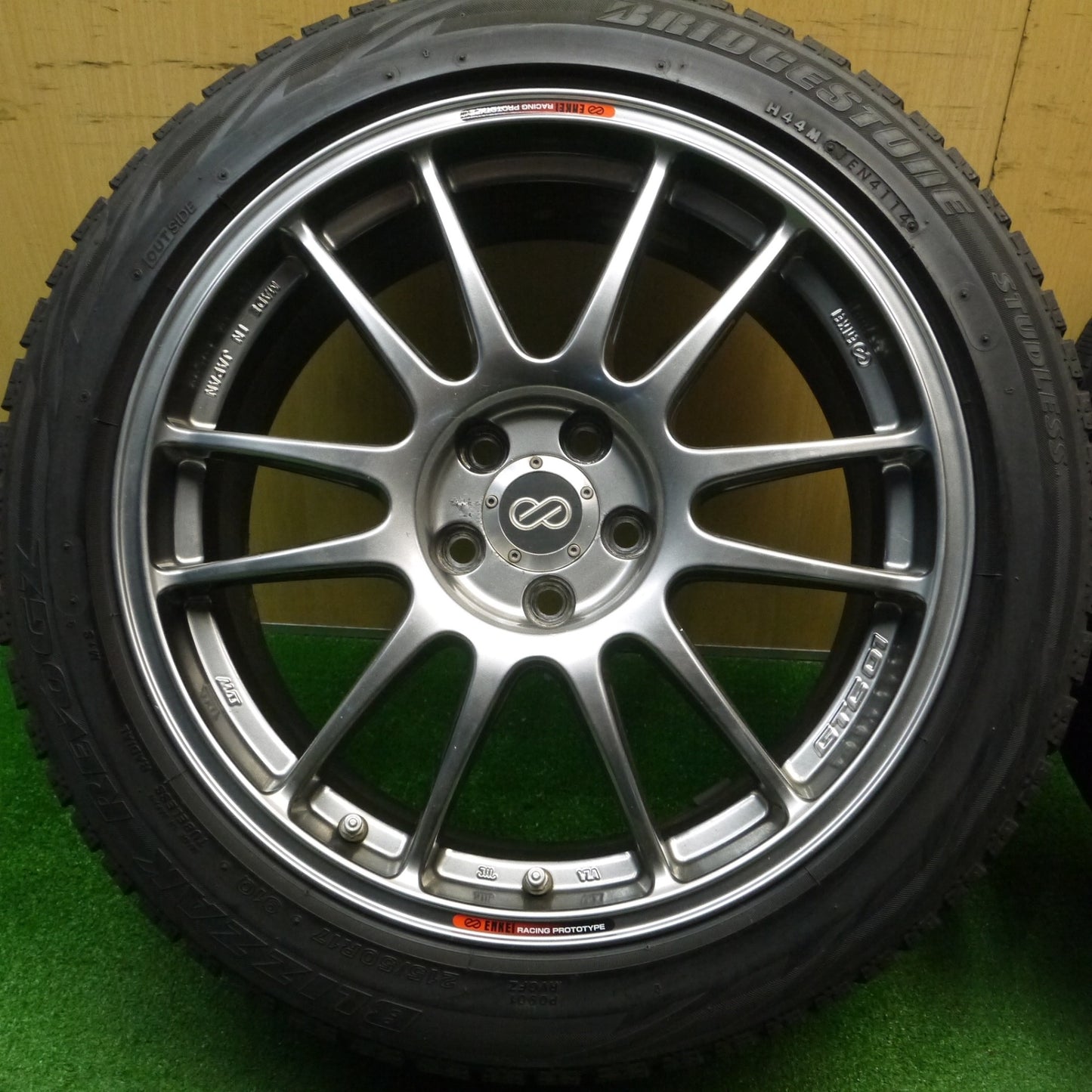 [送料無料] 4本価格★86 BRZ 等 ENKEI GTC01 215/50R17 スタッドレス ブリヂストン ブリザック REVO GZ エンケイ 17インチ PCD100/5H★4122707Hス