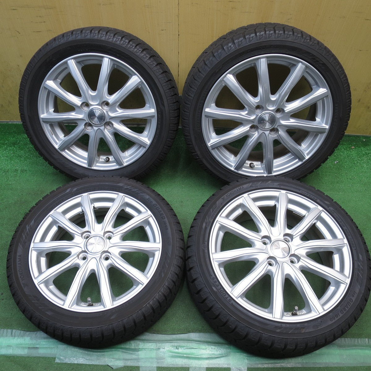 バリ溝！キレイ！9.5分◎ホンダ S660 165/55R15 195/45R16 スタッドレス ヨコハマ アイスガード iG60 JOKER ジョーカー 15インチ 16インチ PCD100/4H◎6101202NJス