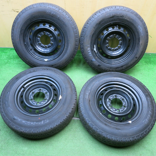 新車外し！23年★トヨタ ハイエース 純正 スチール 195/80R15 107/105N ダンロップ SP175N 15インチ PCD139.7/6H★5050303HAノ
