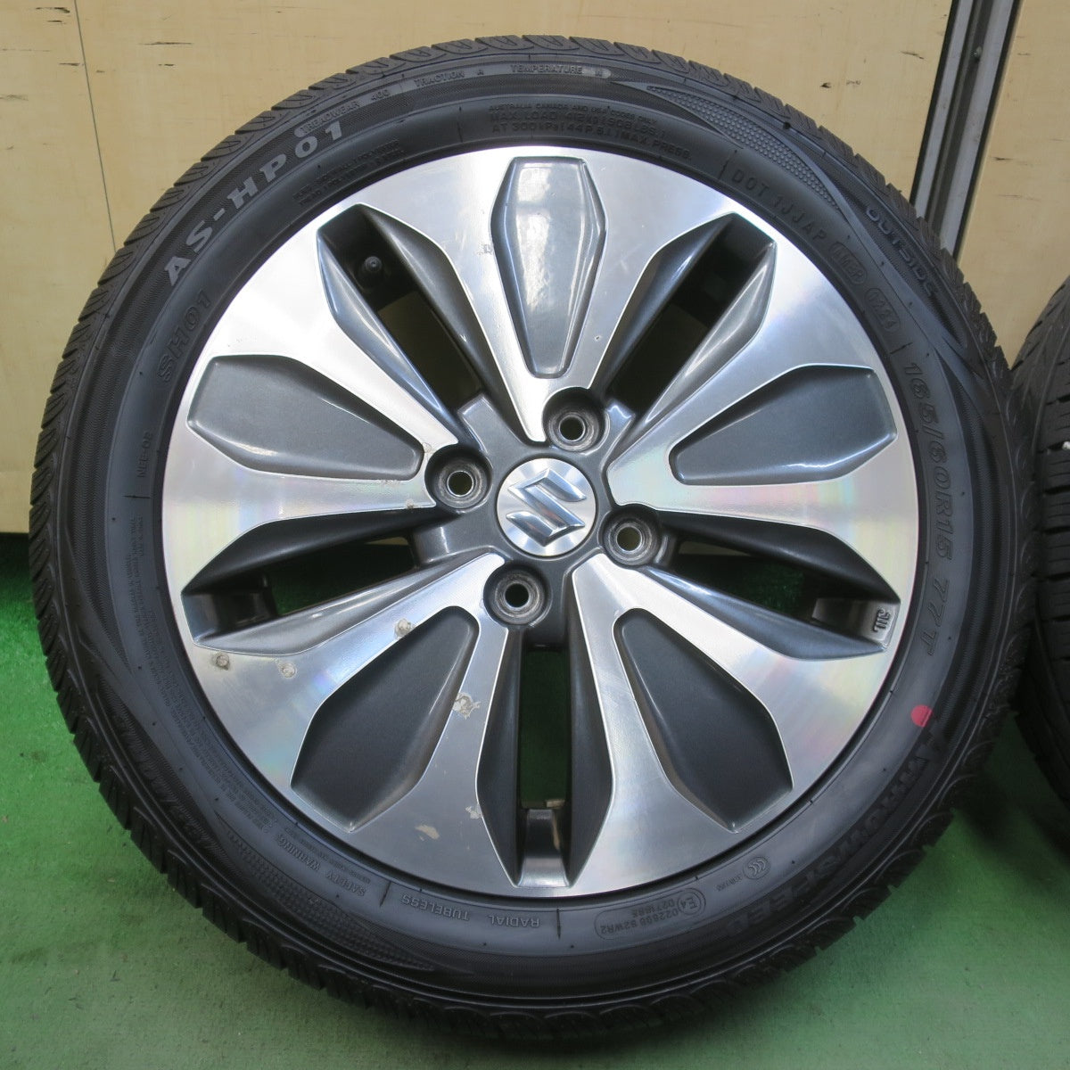 バリ溝！24年！8.5分★スズキ MA15S ソリオ 純正 165/60R15 ARROWSPEED AS-HP01 SH01 15インチ PCD100/4H★6042907イノ