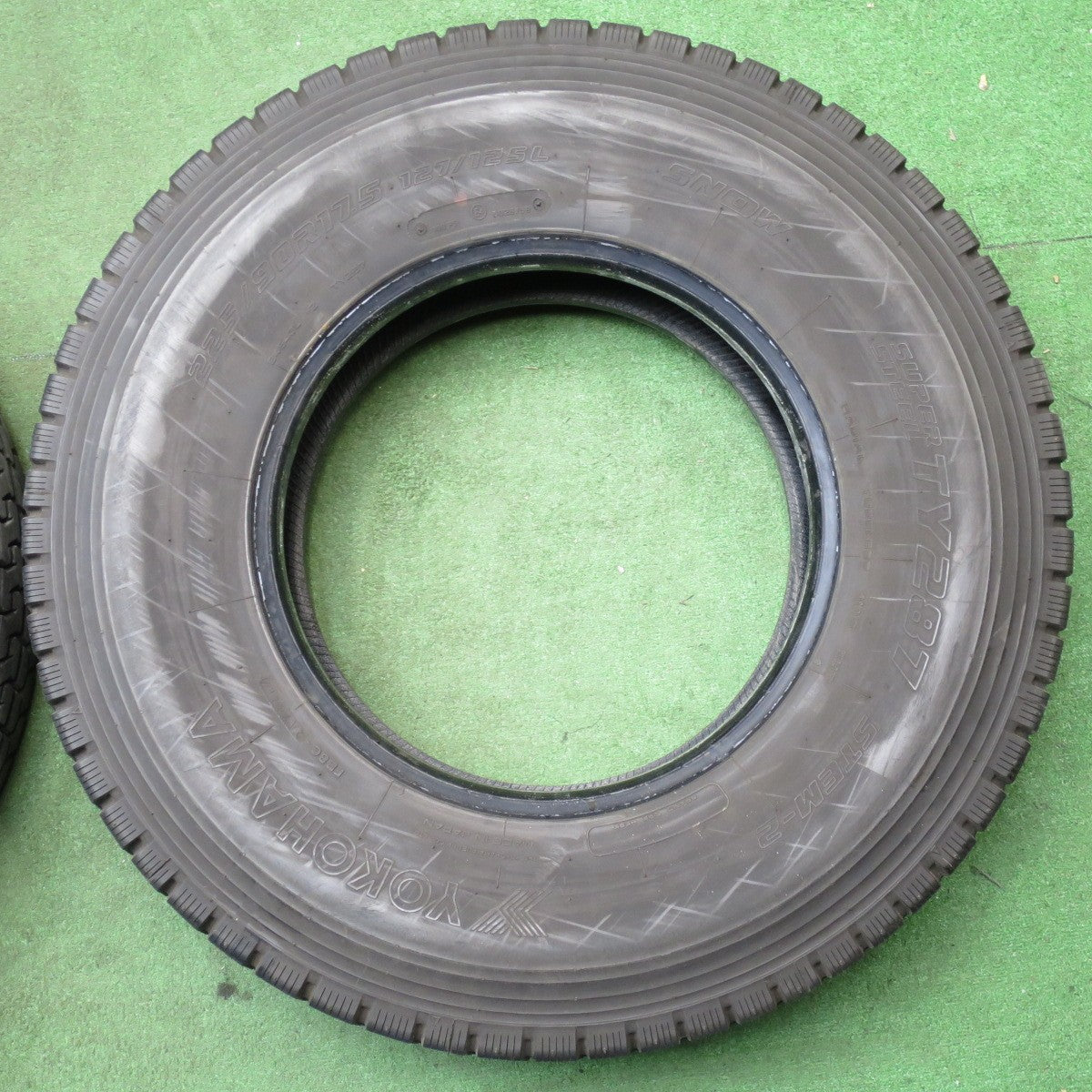 バリ溝！9分！6本★トラック タイヤ 225/90R17.5 127/125L ヨコハマ TY287 STEM-2 ミックス オールシーズン 17.5インチ★6032405NJノタ