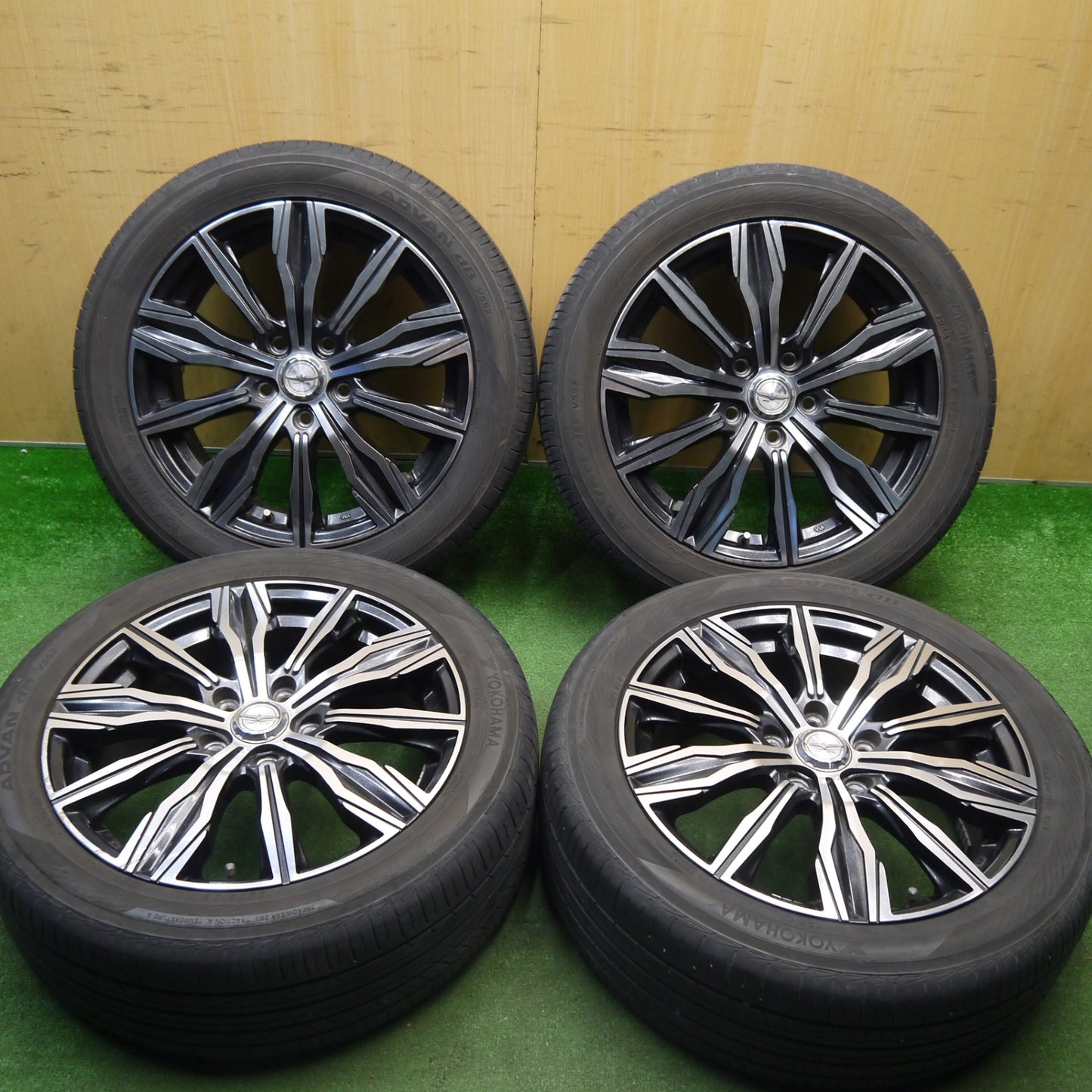 バリ溝！9.5分★215/50R17 ヨコハマ アドバン dB V552 makina ISOTTA マキナ イゾッタ 17インチ PCD114.3/5H★6011308Hノ