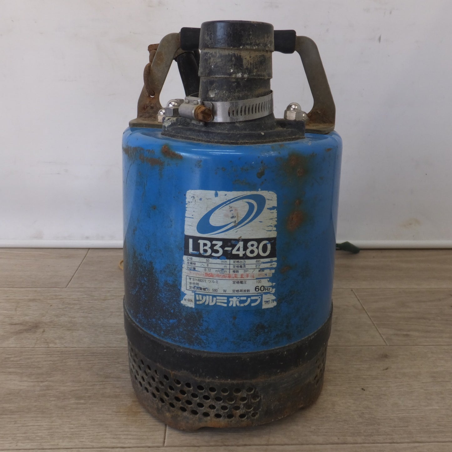 [送料無料] ★鶴見製作所 ツルミポンプ 水中ハイスピンポンプ LB3-480 口径 50mm　100V 590W 60Hz 6.2A　全揚程 8m★