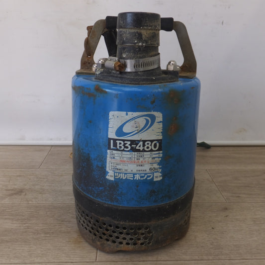 [送料無料] ★鶴見製作所 ツルミポンプ 水中ハイスピンポンプ LB3-480 口径 50mm　100V 590W 60Hz 6.2A　全揚程 8m★