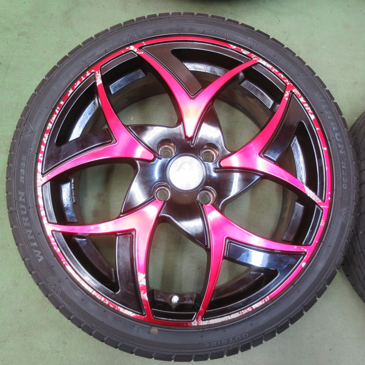 4本価格！23年★Cliff Climb TC-05 205/40R17 ヨコハマ アドバン FLEVA V701 ウィンラン R330 クリフクライム 17インチ PCD100/4H★6053010イノ