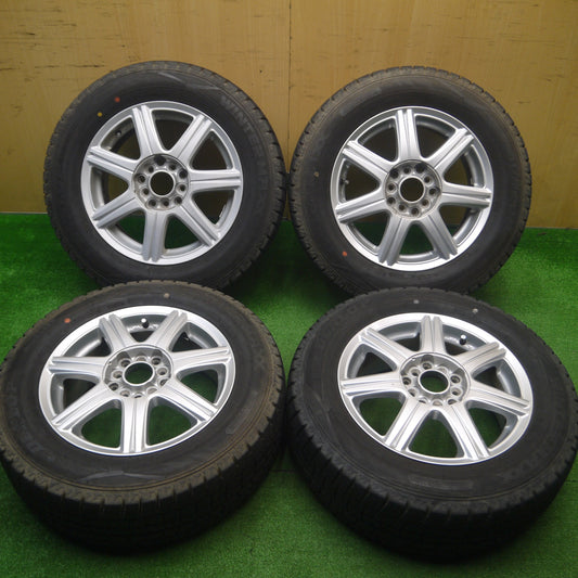 [送料無料] バリ溝！21年！9.5分以上★スタッドレス 195/65R15 ダンロップ ウインターマックス WM02 社外 アルミ 15インチ PCD100 114.3/5H マルチ★4110604Hス