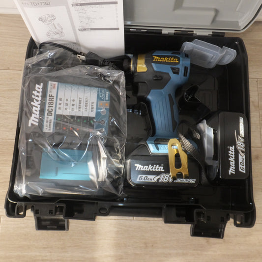 [送料無料] 未使用★マキタ makita 充電式インパクトドライバ TD173DGXPB 18V プレミアムブルー LXT20周年記念カラー★
