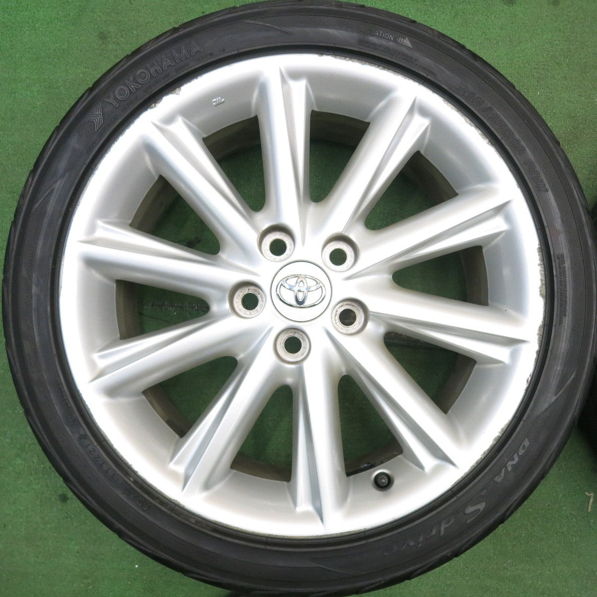 4本価格★トヨタ SAI サイ 純正 215/45R18 ヨコハマ DNA S.drive 18インチ PCD114.3/5H★5052306HAノ