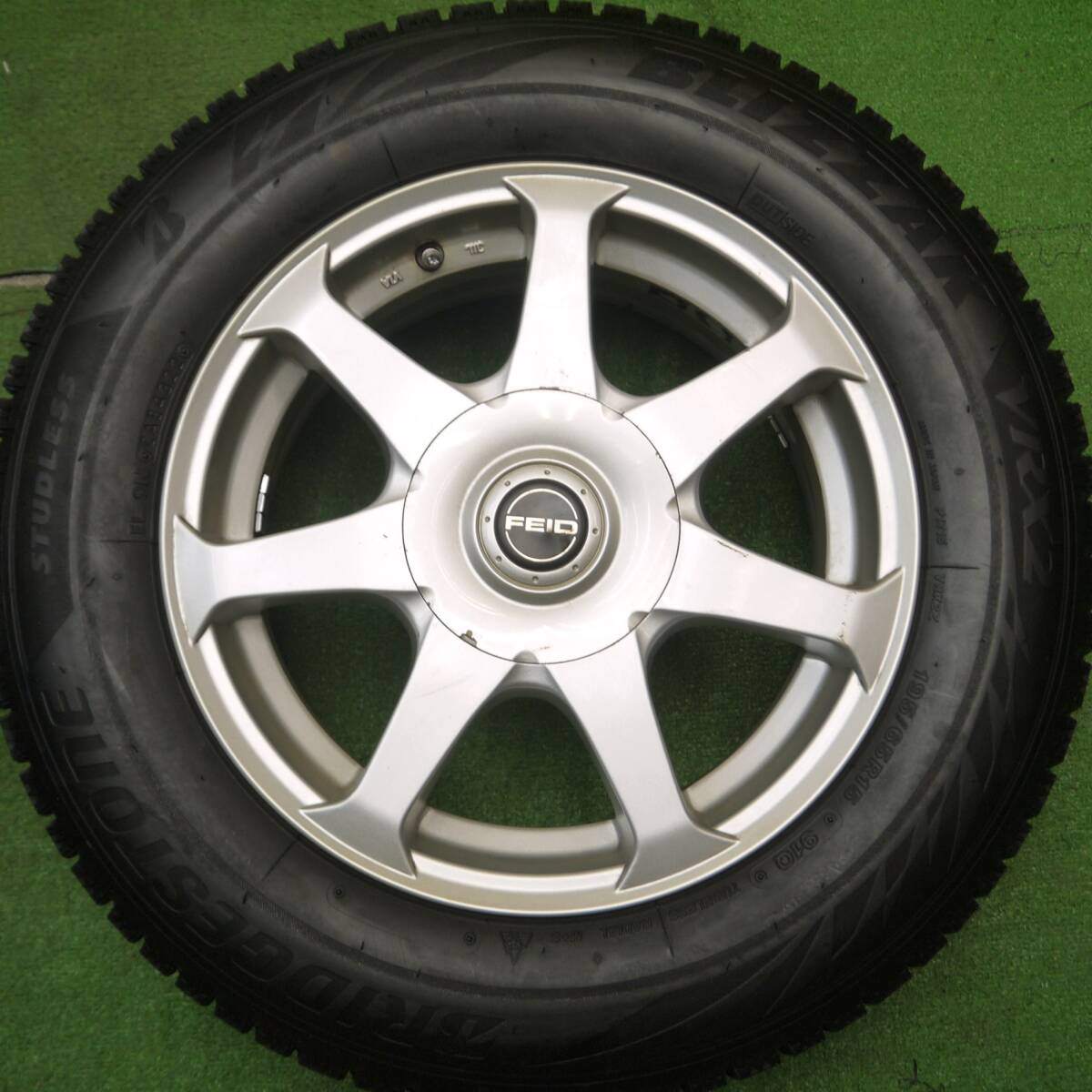 バリ溝！22年！9.5分★スタッドレス 195/65R15 ブリヂストン ブリザック VRX2 FEID 15インチ PCD100 114.3/5H マルチ★4121607Hス