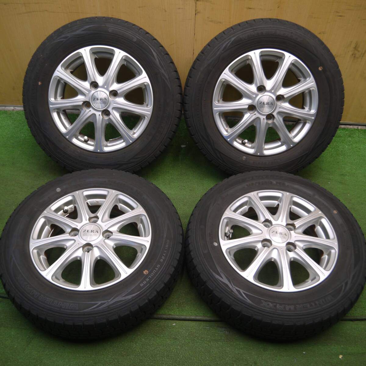 4本価格★スタッドレス 145/80R13 ダンロップ ウインターマックス WM01 ZERA 13インチ PCD100/4H★4040207Hス