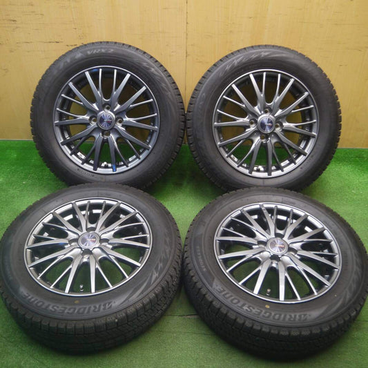 バリ溝！21年！キレイ！8.5分★スタッドレス 175/65R15 ブリヂストン ブリザック VRX2 ravrion RM01 ラブリオン 15インチ PCD100/4H★5020412Hス