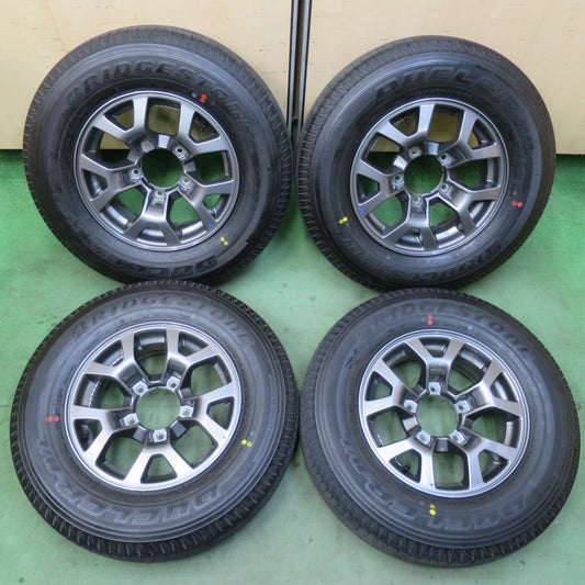 新車外し！25年★スズキ JB74W ジムニー シエラ 純正 195/80R15 ブリヂストン デューラー H/L 852 DUELER 15インチ PCD139.7/5H★6021902イノ