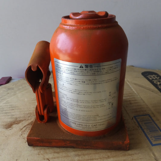 [送料無料] ◆マサダ 油圧ジャッキ HPD-10-2 工具 10TON 10ton 10トン 10000kg 油圧式 オイル だるま ダルマ 車載 自動車 点検 整備(2)◆