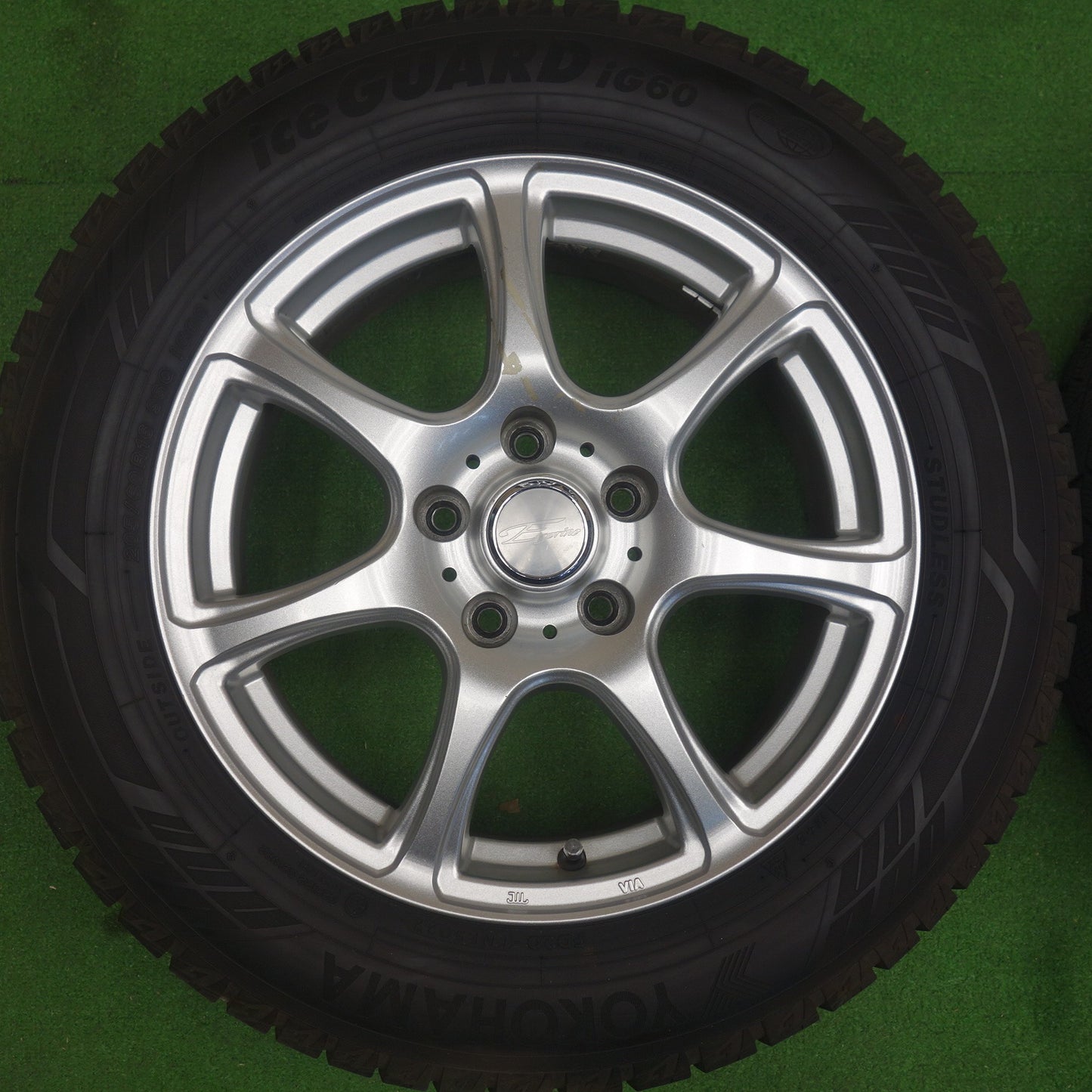 バリ溝！22年！キレイ！9.5分★スタッドレス 205/60R16 ヨコハマ アイスガード iG60 E sprine 社外 アルミ 16インチ PCD114.3/5H★6032901KTス