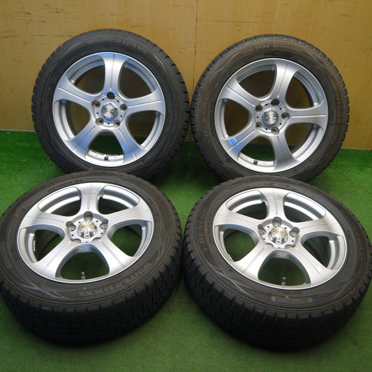 バリ溝！キレイ！9.5分★スタッドレス 205/55R16 ダンロップ ウインターマックス WM01 JOKER KING ジョーカー キング 16インチ PCD114.3/5H★6020904Hス
