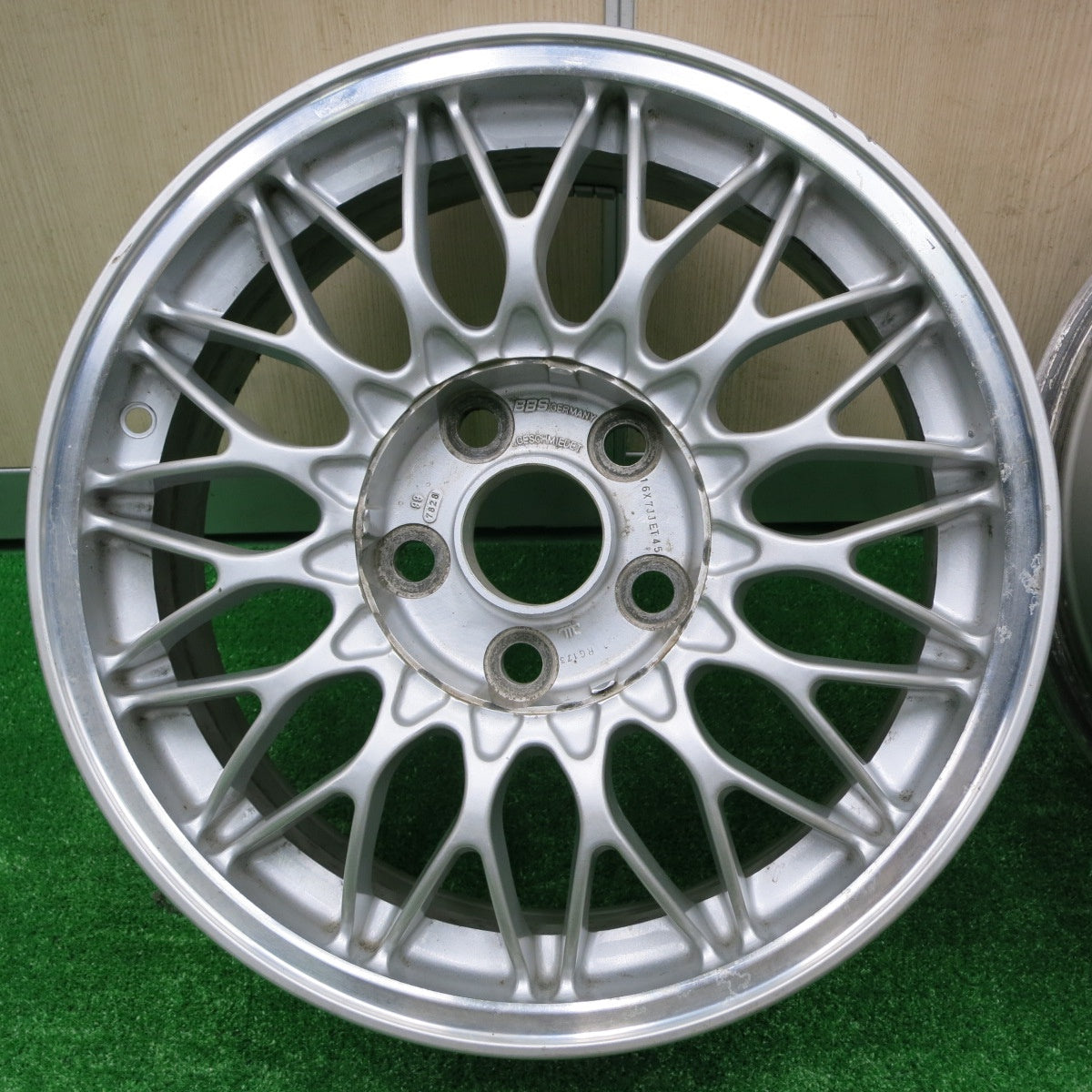 *送料無料* 4本価格★トヨタ 20系 セルシオ 10thアニバーサリー 純正 BBS RG173 ホイール 16インチ 16×7JJ PCD114.3/5H★4072203NJホ