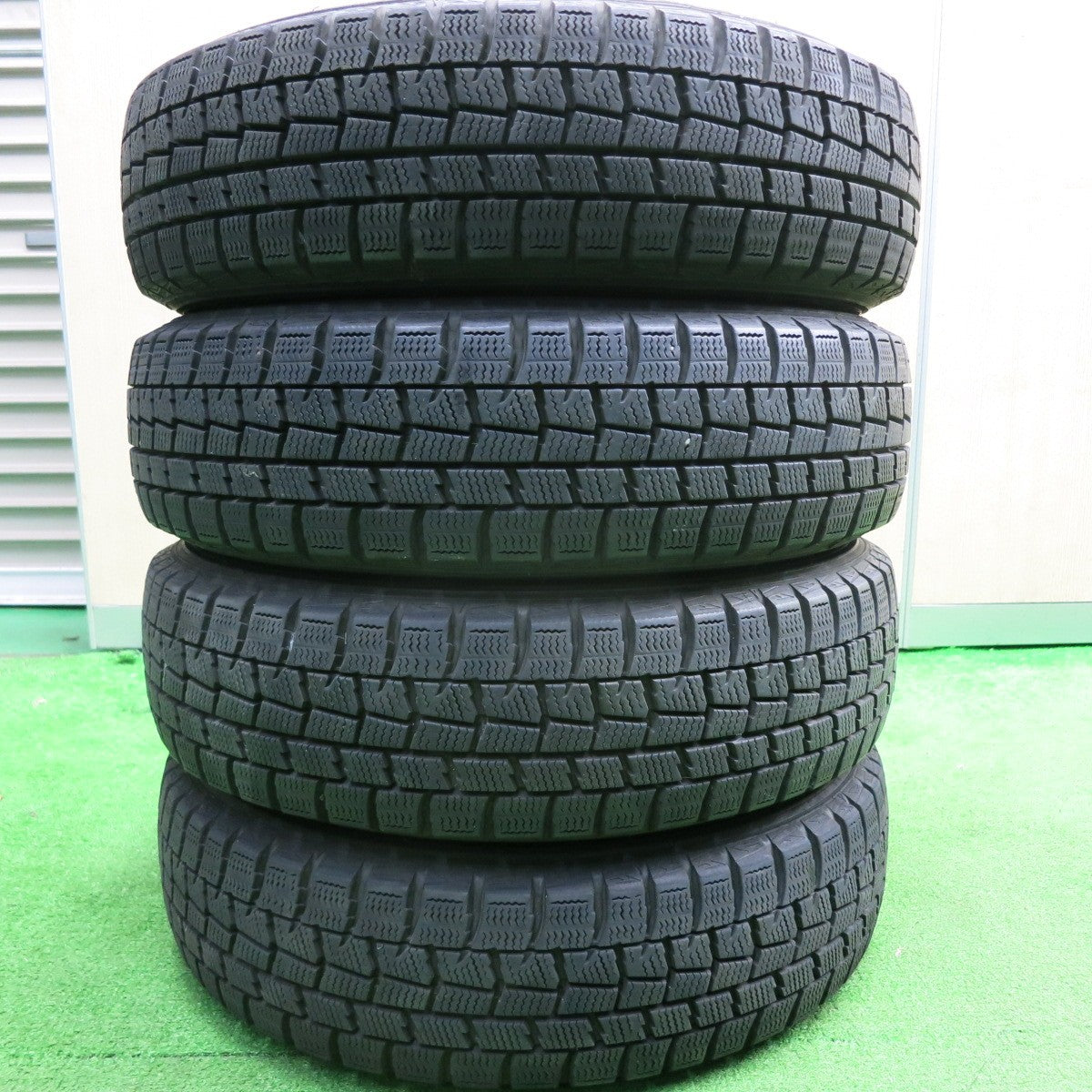 [送料無料] バリ溝！8.5分★スタッドレス 155/65R14 ダンロップ ウインターマックス WM01 SEIN ザイン 14インチ PCD100/4H★4123109HAス