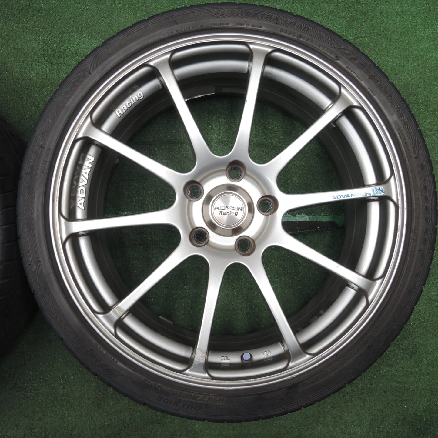 *送料無料* 4本価格★ADVAN Racing RS 215/40R18 グッドイヤー イーグル LS EXE アドバンレーシング 18インチ PCD114.3/5H★4030409NJノ