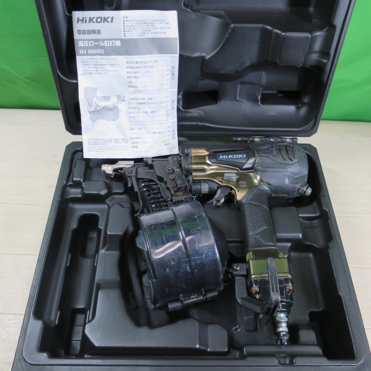 [送料無料] ☆Hikoki ハイコーキ 高圧 ロール 釘打 機 NV65HR2 エアー ツール 工具 釘打ち機 ネイル ネイラ☆