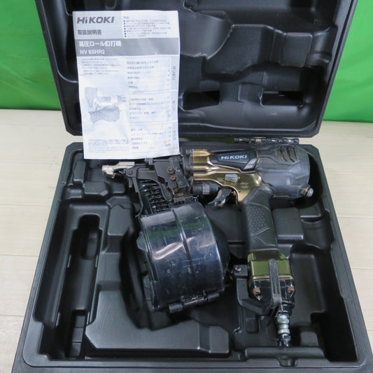 [送料無料] ☆Hikoki ハイコーキ 高圧 ロール 釘打 機 NV65HR2 エアー ツール 工具 釘打ち機 ネイル ネイラ☆
