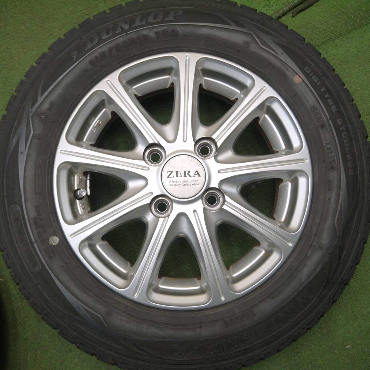 4本価格★スタッドレス 145/80R13 ダンロップ ウインターマックス WM01 ZERA 13インチ PCD100/4H★4040207Hス