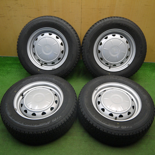 超バリ溝！キレイ！ほぼ10分★スタッドレス 185/70R14 トーヨー オブザーブ GIZ2 スチール ホイール 14インチ PCD100 114.3/4H マルチ★6040707Hス