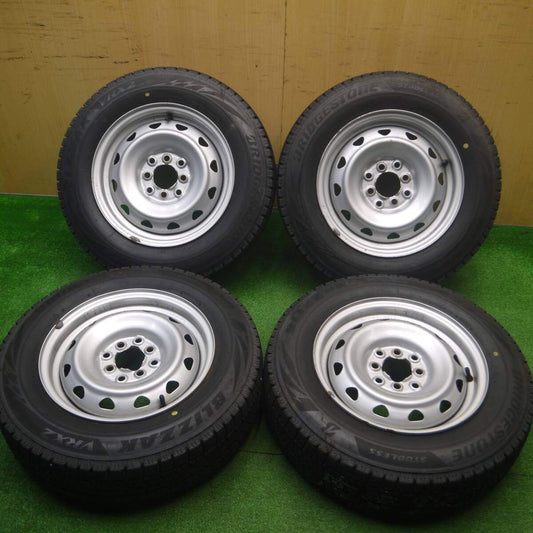 バリ溝!23年!キレイ!9分★スタッドレス 175/70R14 ブリヂストン ブリザック VRX2 スチール PCD100 114.3/4H マルチ★4110601Hス