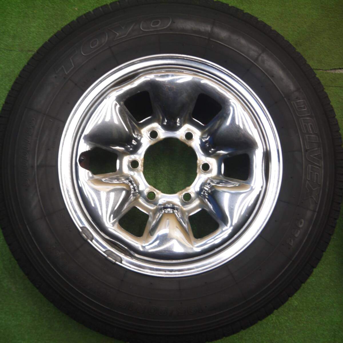 4本価格★トヨタ 100系 ハイエース 純正 スタッドレス 195/80R15 107/105L トーヨー デルベックス 934 PCD139.7/6H★5012802Hス