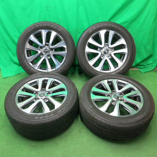 *送料無料* キレイ★トヨタ 200系 ランクル ZX 純正 285/50R20 ダンロップ PT2A グラントレック 20インチ PCD150/5H★4052204ナノ