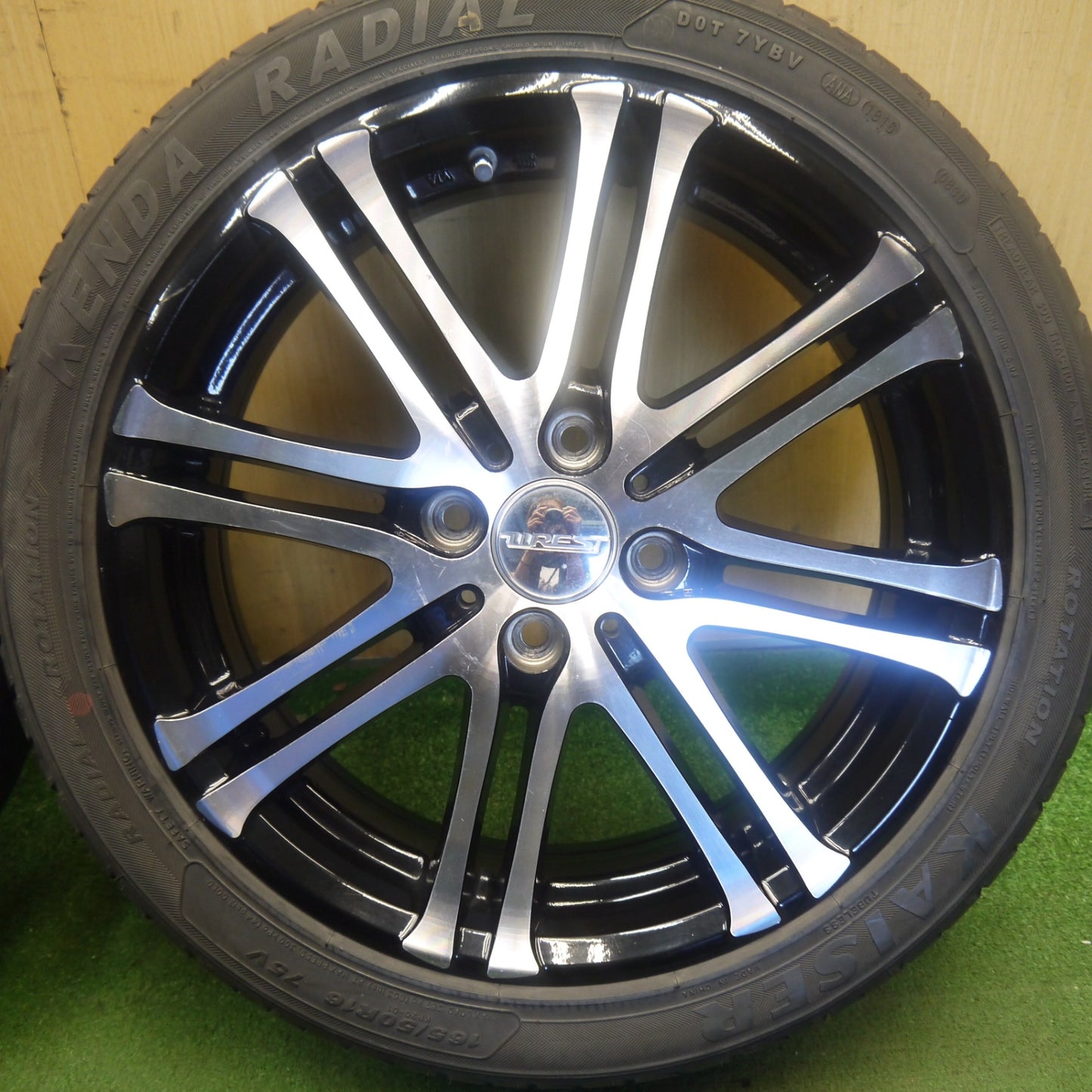 バリ溝！9.5分★165/40R16 165/50R16 エコノミスト ATR-K ケンダ ラジアル カイザー WREST ヴァレスト 16インチ PCD100/4H★6052902Hノ