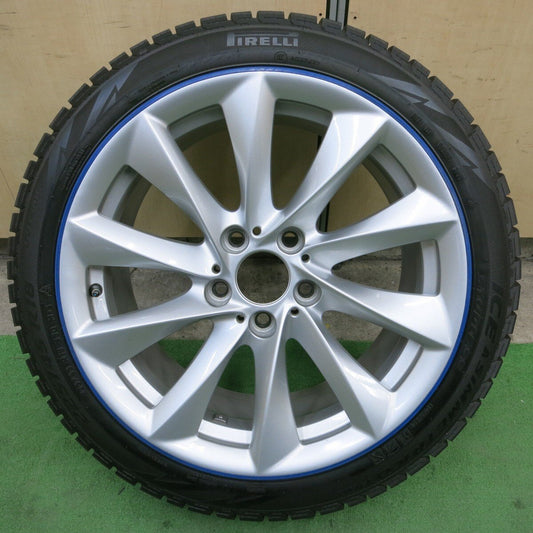キレイ！1本★BMW F30 F31 3シリーズ 純正 225/45R18 スタッドレス ピレリ アイスアシンメトリコ プラス 18インチ PCD120/5H★5022402ナス