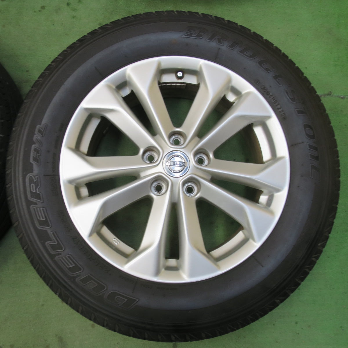 バリ溝！22年！9分★日産 T32 エクストレイル 純正 225/65R17 ブリヂストン デューラー H/L 850 17インチ PCD114.3/5H★6011901イノ