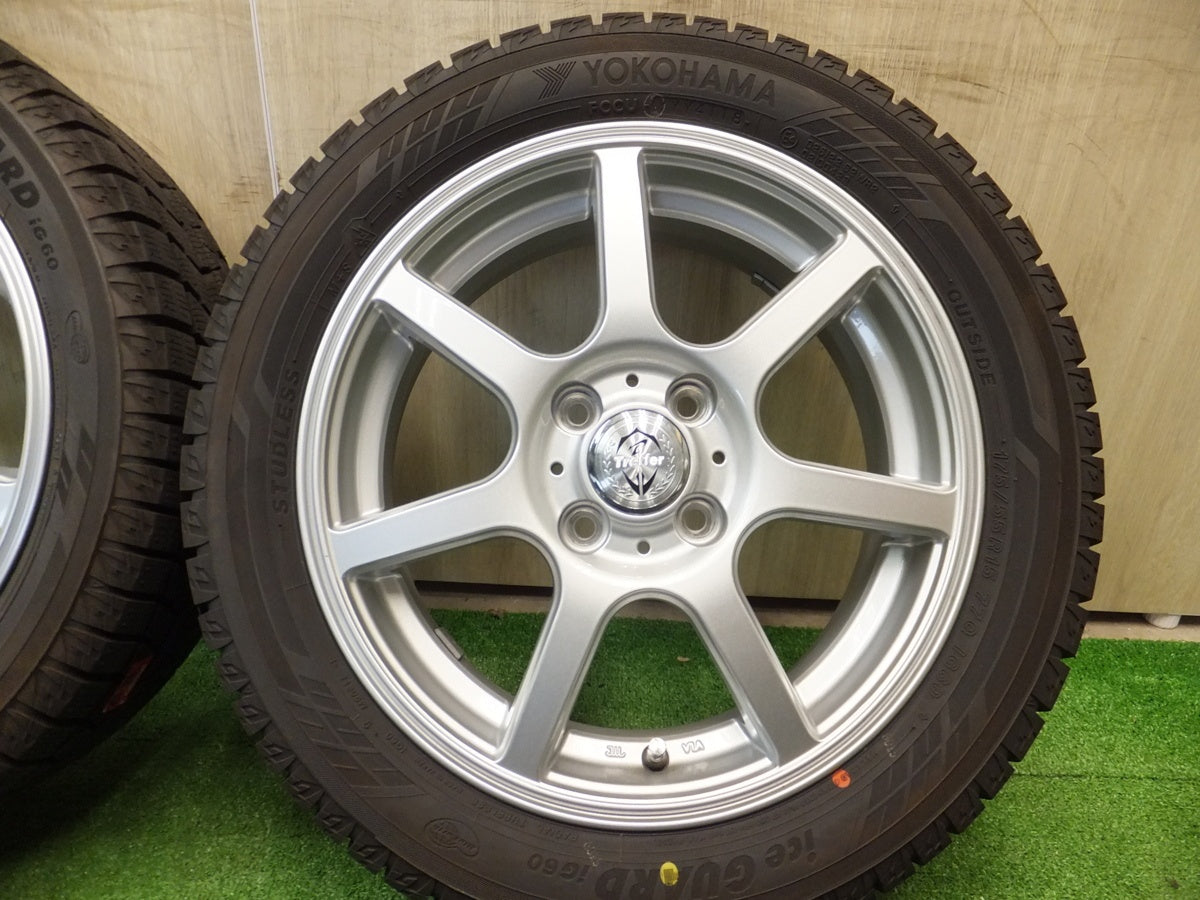 [送料無料] キレイ バリ溝！タンク・ルーミー等★スタッドレス 175/55R15 ヨコハマ アイスガード iG60 Treffer トレファー★9033002ヨス