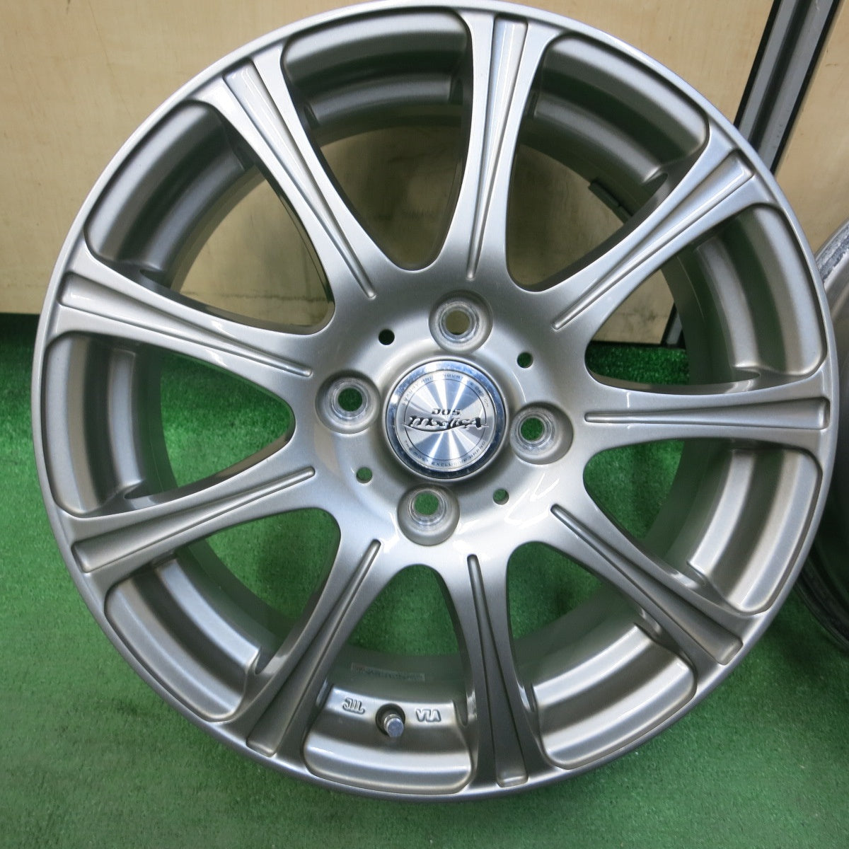 [送料無料] キレイ★weds D.O.S. BADX 15インチ ホイール ウェッズ DOS バドックス 15×5.5J PCD100/4H★4102910SYホ
