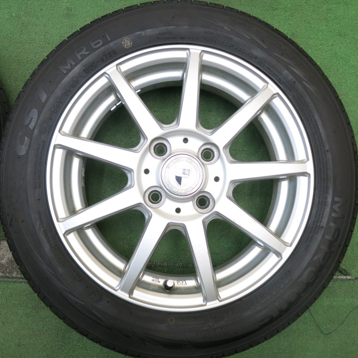 バリ溝！24年！ほぼ10分★155/65R14 マーキス CST MR61 GMach 14インチ PCD100/4H★5070506HAノ