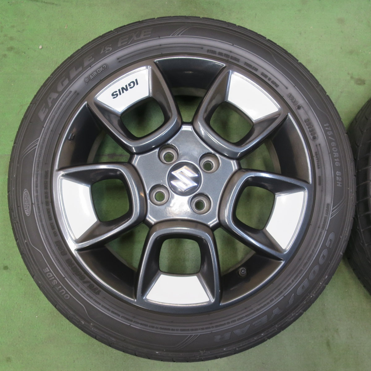 キレイ！ホイールアクセント付き★スズキ イグニス クロスビー 純正 175/60R16 グッドイヤー イーグル LS EXE 16インチ PCD100/4H★6031210イノ