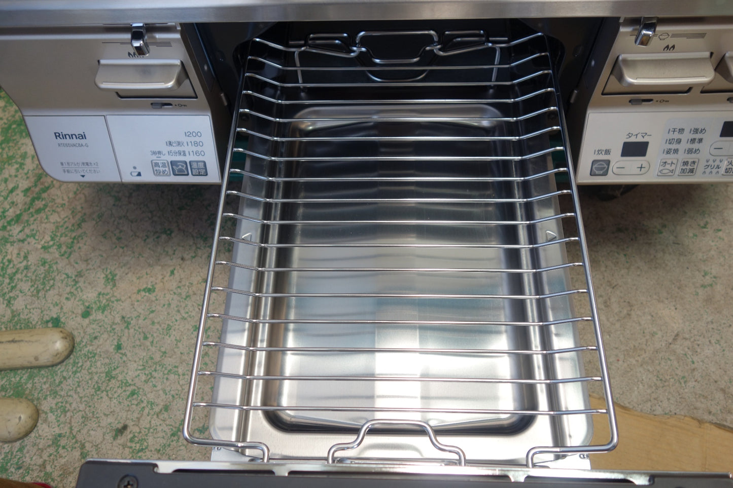 [送料無料] ほぼ未使用！美品☆リンナイ ラクシエ 2口 ガス テーブル コンロ 都市ガス 用 RTE65VACBA-GL RTS65AWKR グリル付き Rinnai☆