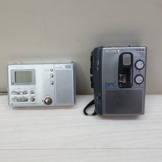 [送料無料] 2点まとめ売り☆ソニー DPC カセット テープ レコーダー TCM-AP10 / ポータブル MD レコーダー MZ-B10 SONY 現状品☆