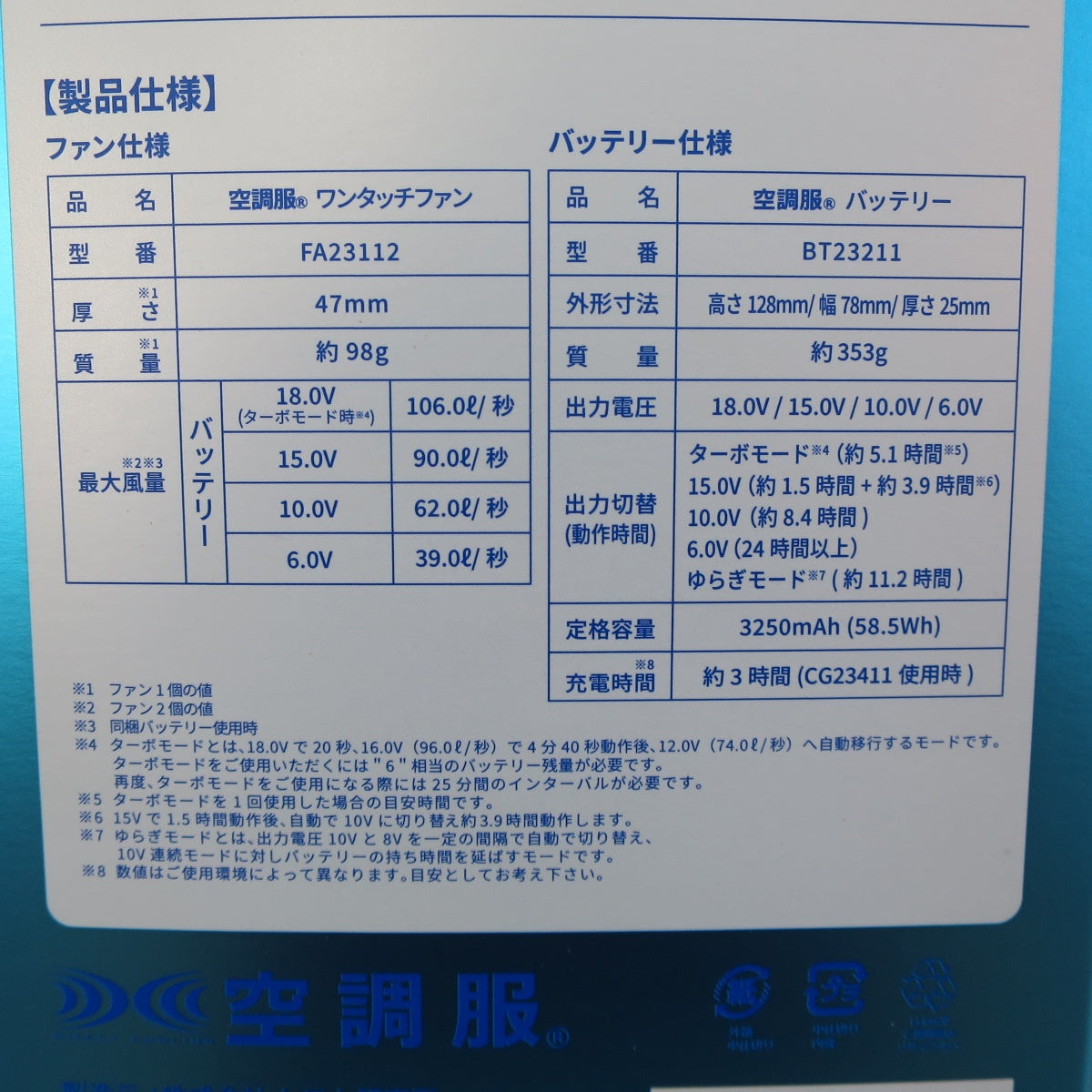 ●複数在庫有●[送料無料] 未使用☆空調服 セフト研究所 スターターキット バッテリー&ファンセット SK23011 18V☆