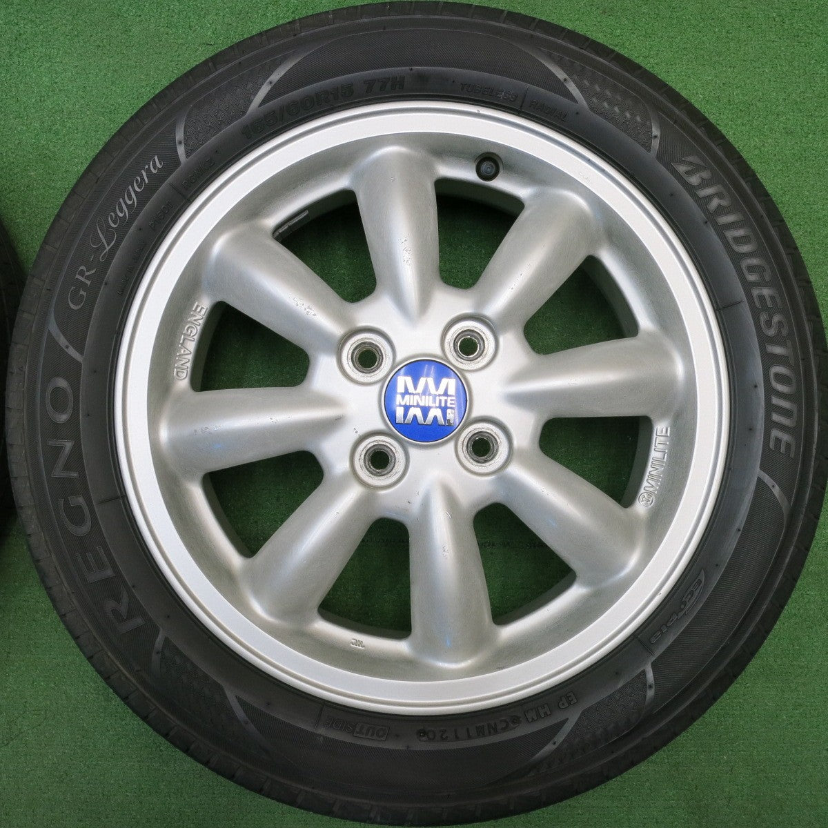 4本価格★ダイハツ 純正 MINILITE 165/60R15 ブリヂストン レグノ GR-Leggera ミニライト 15インチ PCD100/4H★6022608HAノ