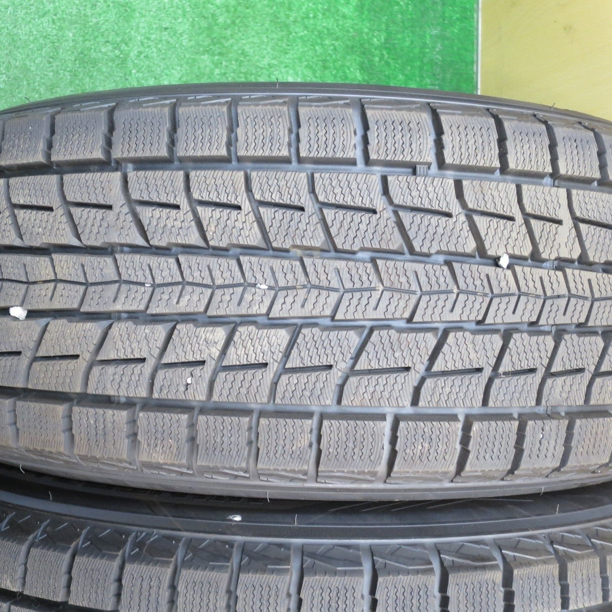 タイヤほぼ未使用！21年！キレイ★アウディ Q5 等 EUROTECH GAYA SOLI 235/60R18 スタッドレス ダンロップ ウインターマックス SJ8 ユーロテック ガヤ ソリ PCD112/5H★5040101KKス