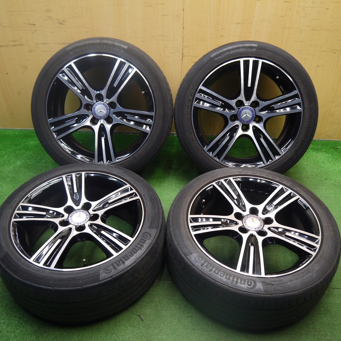 [送料無料] キレイ★ベンツ Cクラス W204 純正 225/45R17 コンチネンタル コンチスポーツ コンタクト5 17インチ PCD112/5H★5032412Hノ