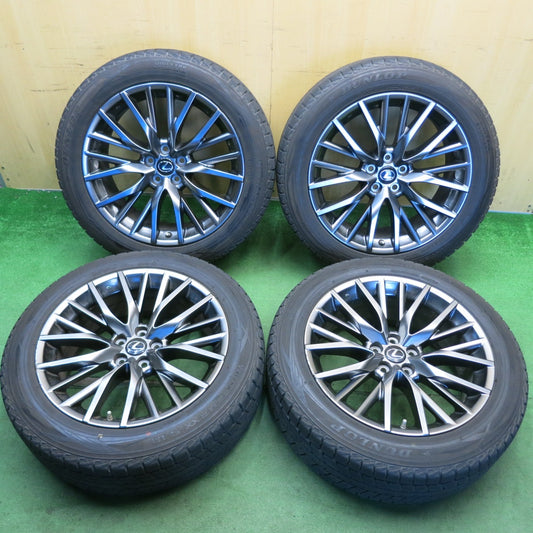 4本価格◎レクサス RX Fスポーツ 純正 235/55R20 スタッドレス ダンロップ ウインターマックス SJ8 20インチ PCD114.3/5H◎6071902HAス