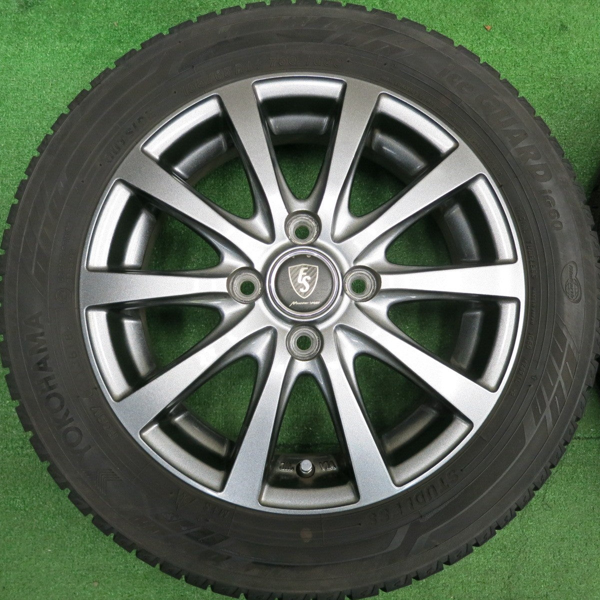 [送料無料] バリ溝！キレイ！9分★スタッドレス 155/65R14 ヨコハマ アイスガード iG60 MANARAY SPORT マナレイスポーツ 14インチ PCD100/4H★4123104HAス